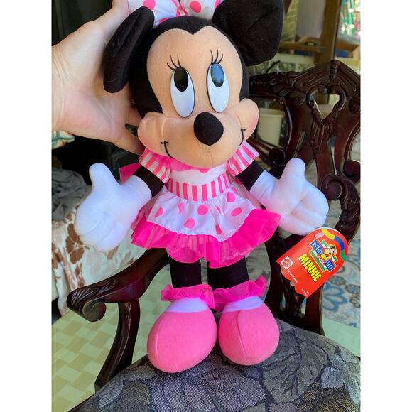 Minnie Mouse Stuffed Plush Doll Toy Mattel Mickey's "Stuff for Kids" 13 inch NOS - Picture 14 of 16